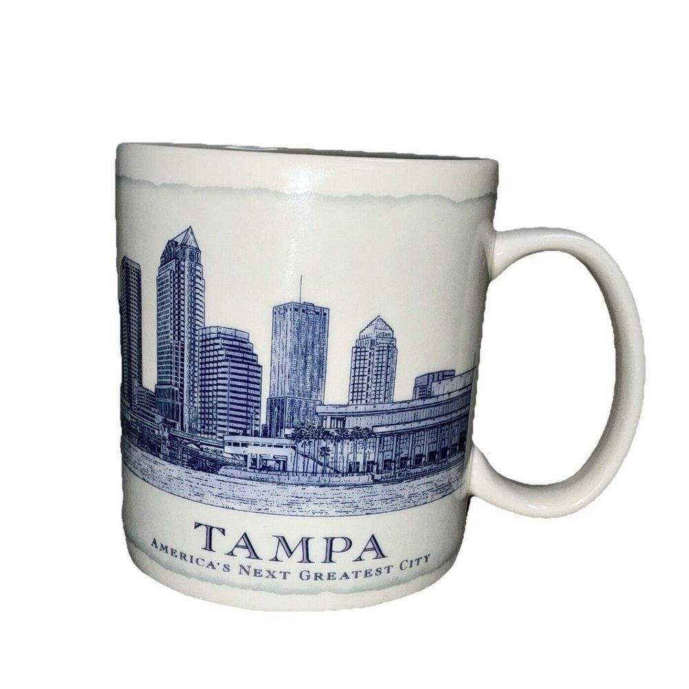 Starbucks Coffee Tampa Florida 18 oz‎ Mug City Architect Series 2007